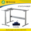 L shaped office computer table frame stainless steel table modern design commercial furniture